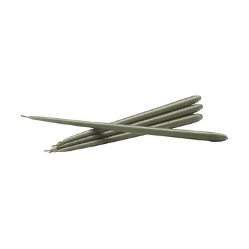 STOFF Nagel kegelförmige Kerzen von ester & erik 6er-Pack - Dusty green - STOFF Nagel
