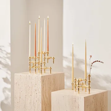 STOFF Nagel kegelförmige Kerzen von ester & erik 6er-Pack - Ginger - STOFF Nagel