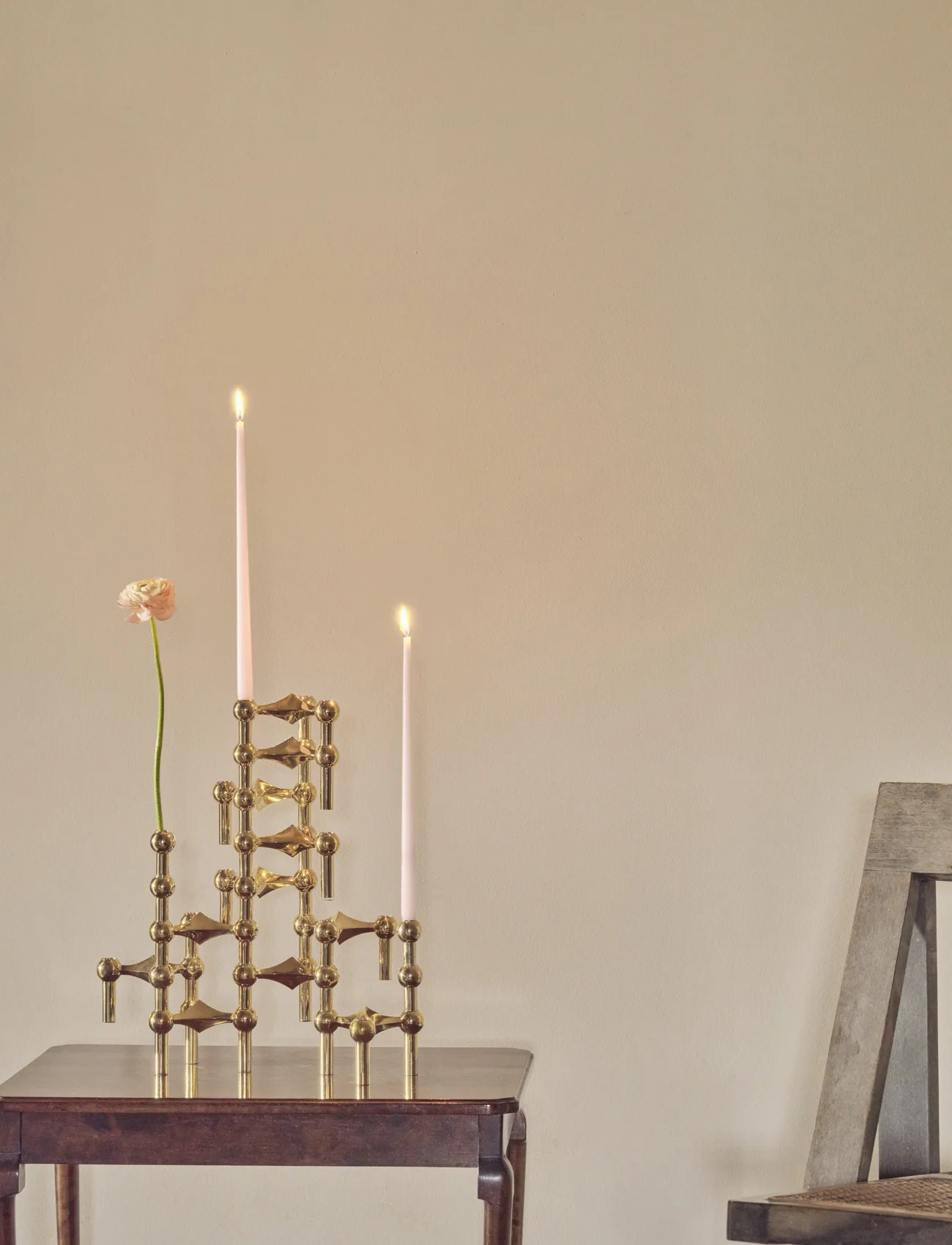 STOFF Nagel kegelförmige Kerzen von ester & erik 6er-Pack, Mellow pink STOFF Nagel