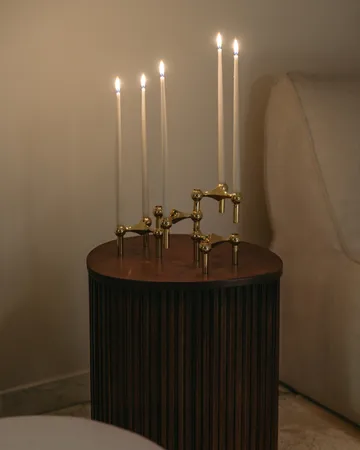 STOFF Nagel kegelförmige Kerzen von ester & erik 6er-Pack - Off-white - STOFF Nagel