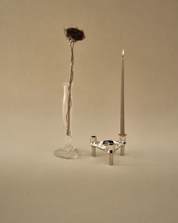 STOFF Nagel kegelförmige Kerzen von ester & erik 6er-Pack - Soft brown - STOFF Nagel