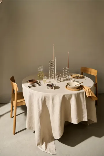 STOFF Nagel kegelförmige Kerzen von ester & erik 6er-Pack - Soft brown - STOFF Nagel