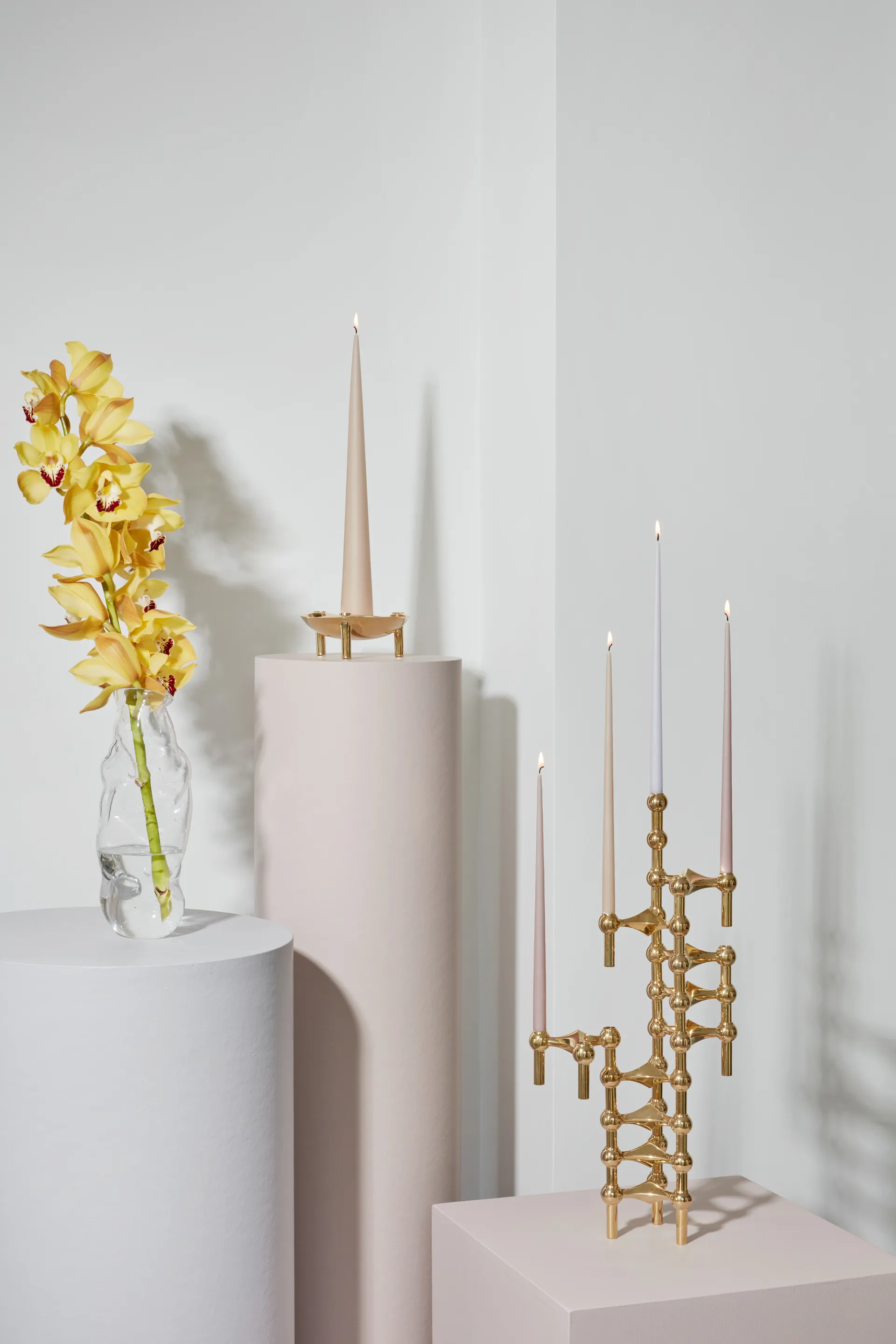 STOFF Nagel kegelförmige Kerzen von ester & erik 6er-Pack, Soft rose STOFF Nagel