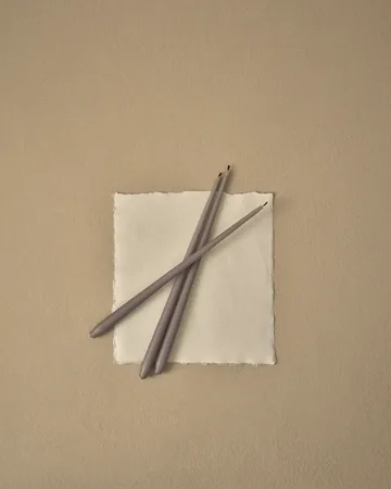 STOFF Nagel kegelförmige Kerzen von ester & erik 6er-Pack - Warm grey - STOFF Nagel