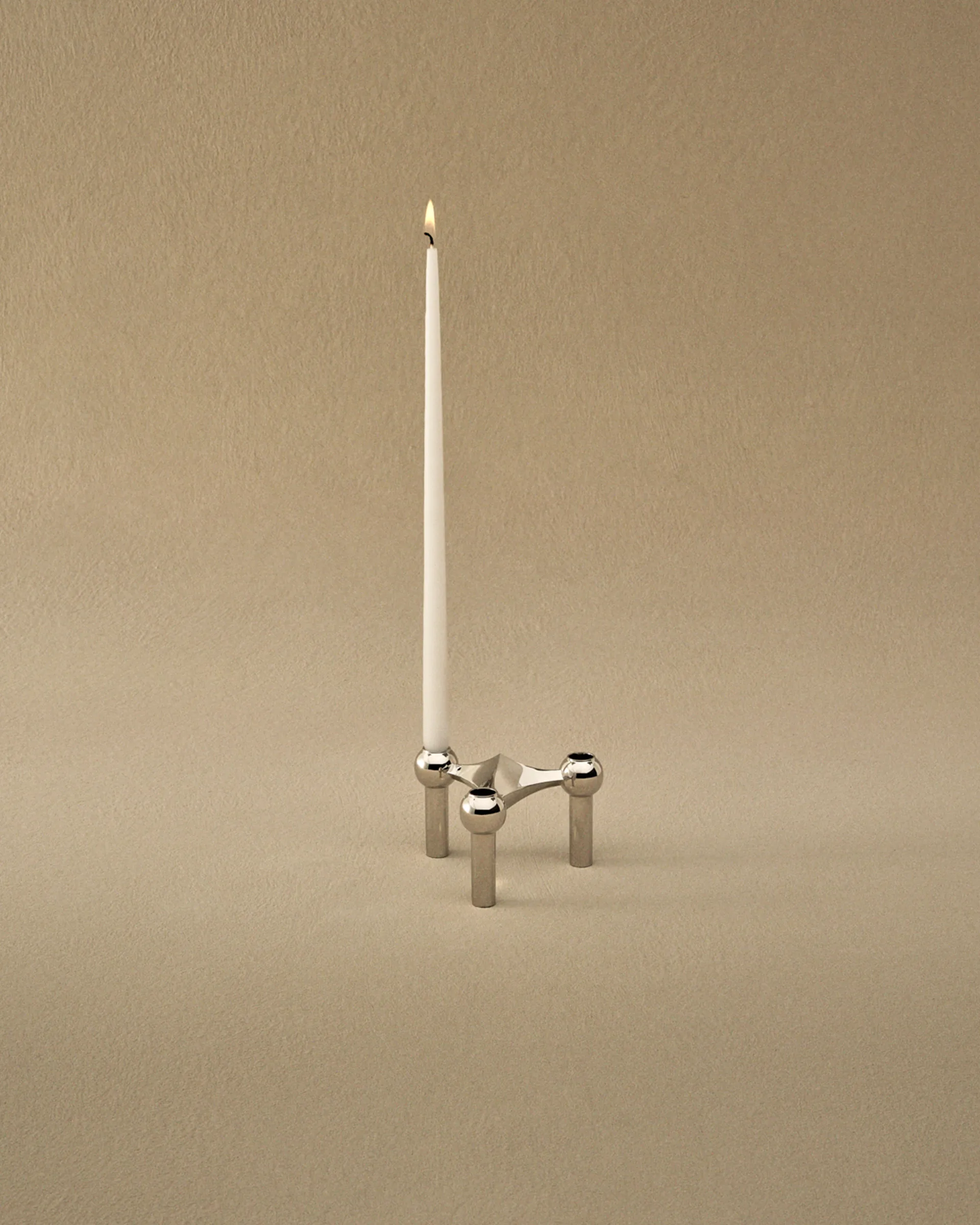 STOFF Nagel kegelförmige Kerzen von ester & erik 6er-Pack, White STOFF Nagel