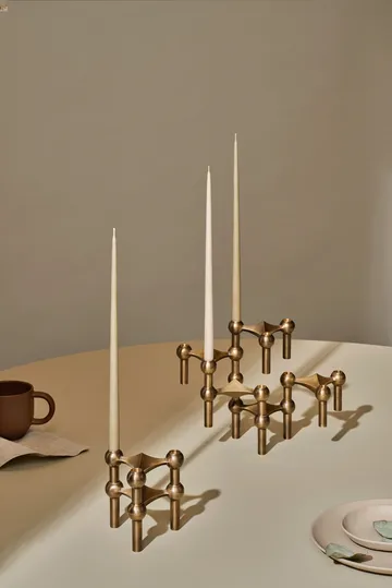 STOFF Nagel Kerzenhalter 3er-Pack - Bronzed brass - STOFF Nagel