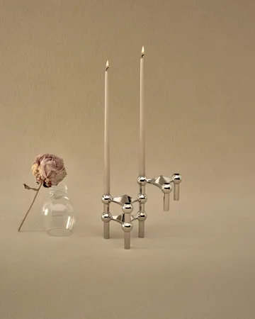 STOFF Nagel Kerzenhalter 3er-Pack - Chrom - STOFF Nagel