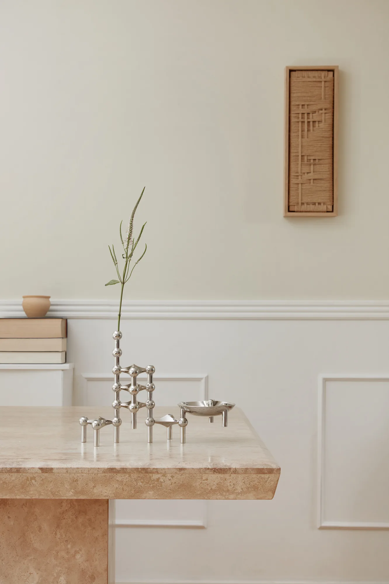 STOFF Nagel Kerzenhalter 3er-Pack, Chrom STOFF Nagel