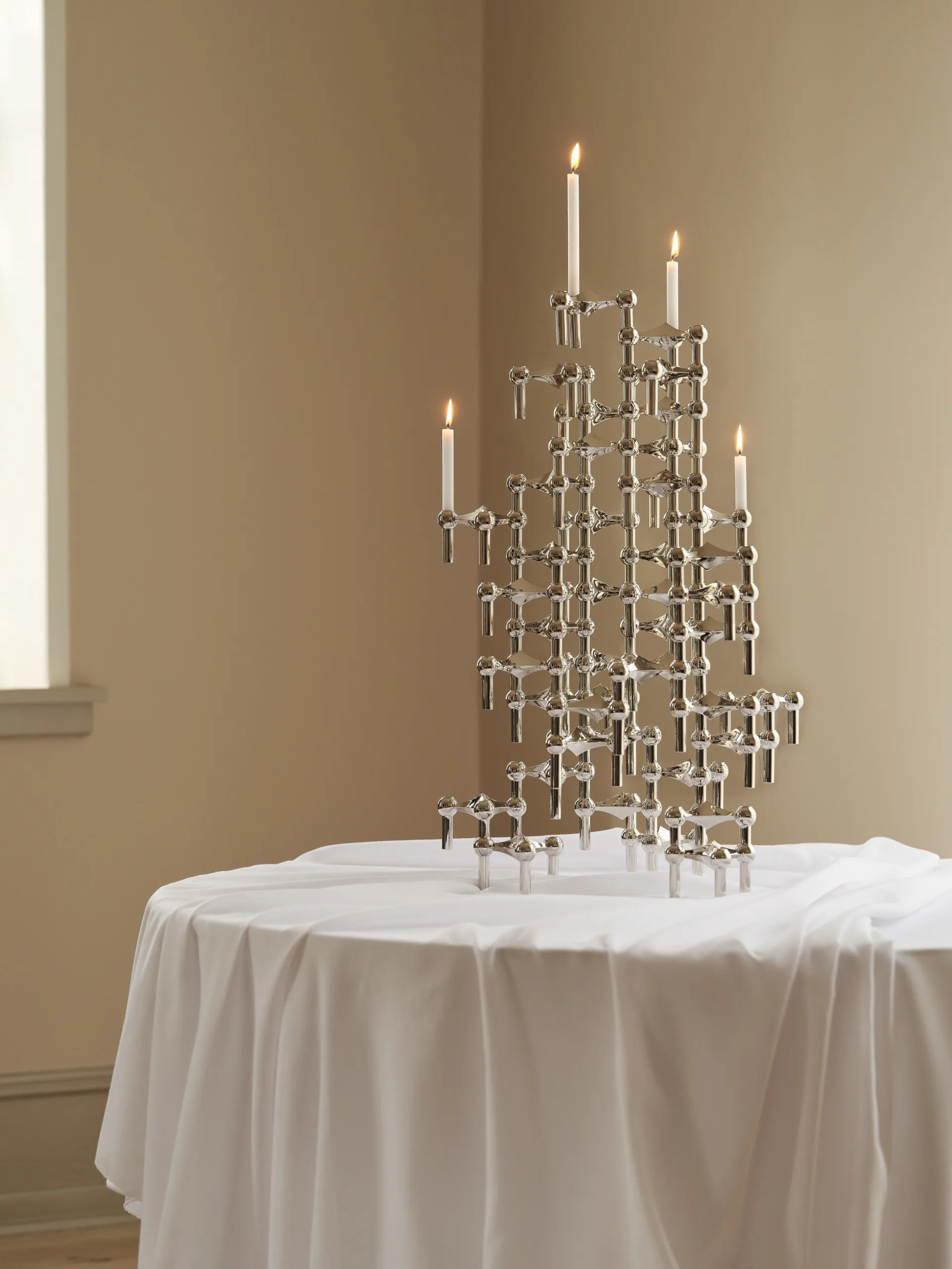 STOFF Nagel Kerzenhalter 3er-Pack, Chrom STOFF Nagel