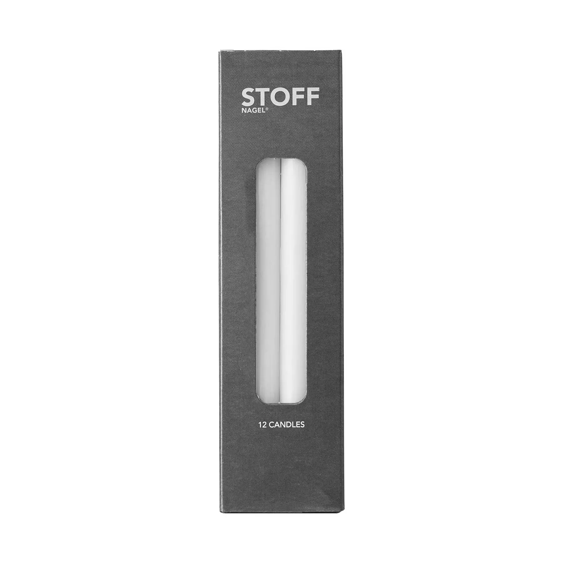 STOFF Nagel Kerzenhalter 3er-Pack + Kerzen 12er-Pack,  STOFF Nagel