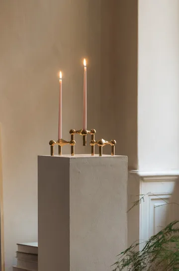 STOFF Nagel Kerzenhalter 3er-Pack - Messing - STOFF Nagel