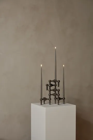 STOFF Nagel Kerzenhalter 3er-Pack - Schwarz-Chrom - STOFF Nagel