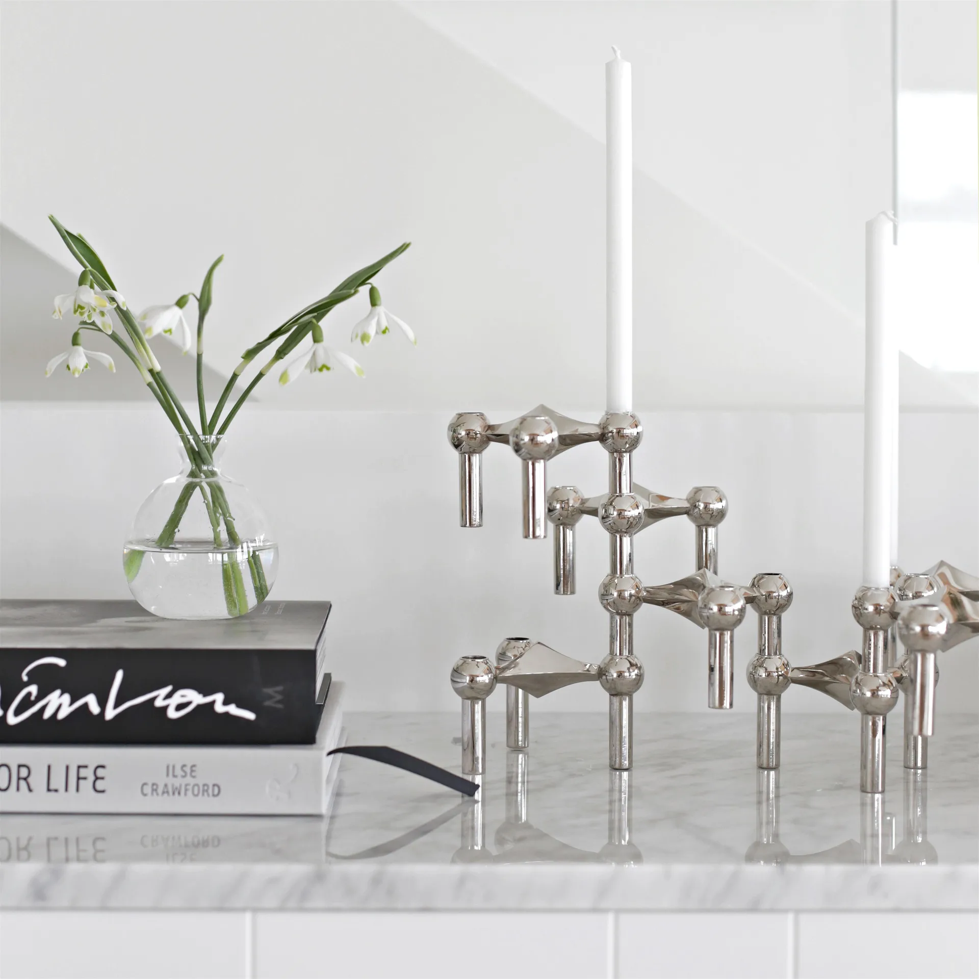 STOFF Nagel Kerzenhalter 6er-Pack - Chrom STOFF Nagel