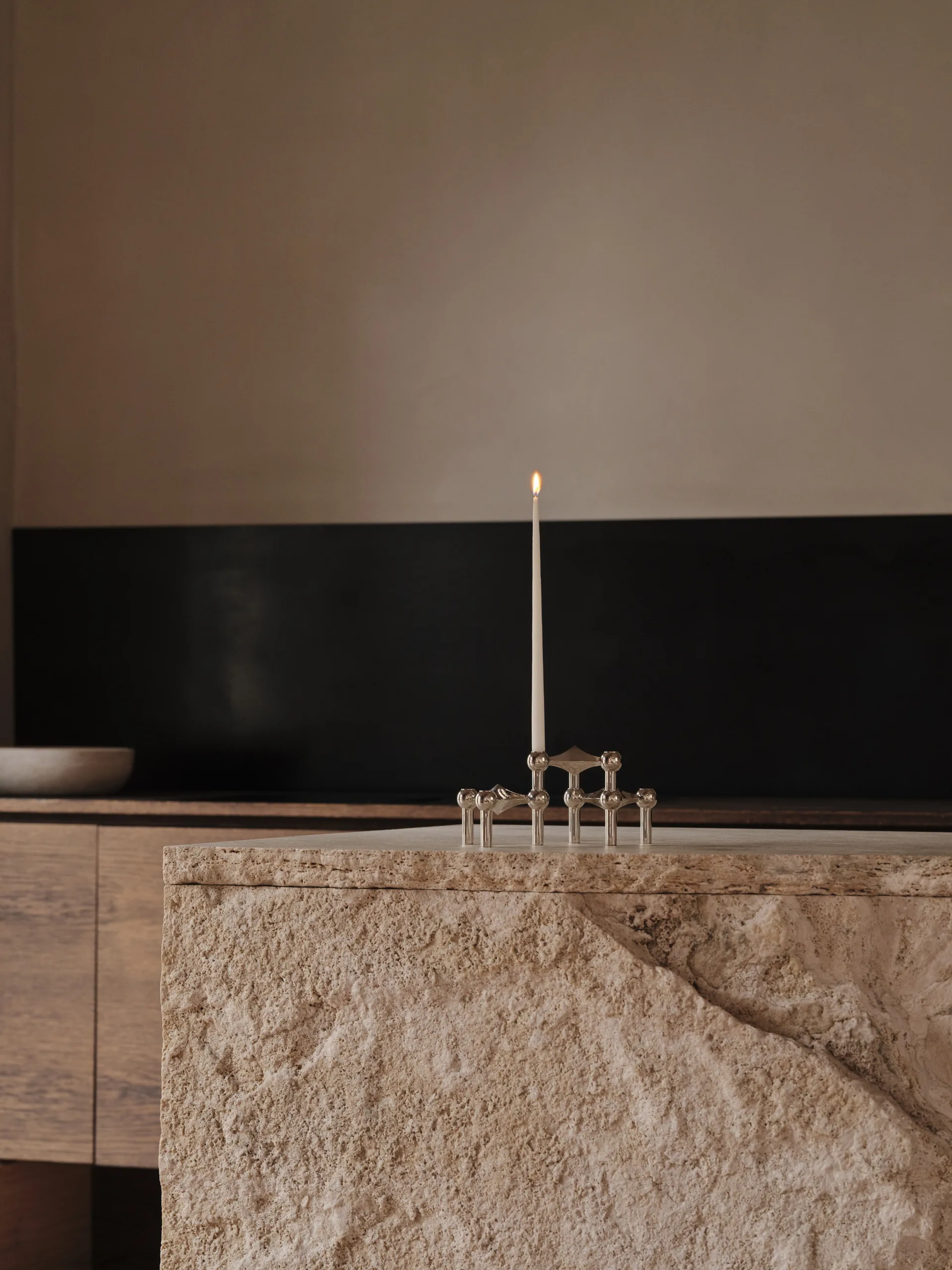 STOFF Nagel Kerzenhalter + Kerzen 12er-Pack STOFF Nagel