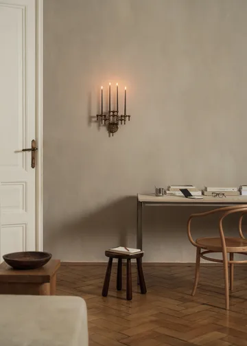 STOFF Nagel Kerzenhalter Wand - Bronzed brass - STOFF Nagel