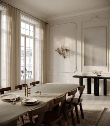 STOFF Nagel Kerzenhalter Wand - Bronzed brass - STOFF Nagel