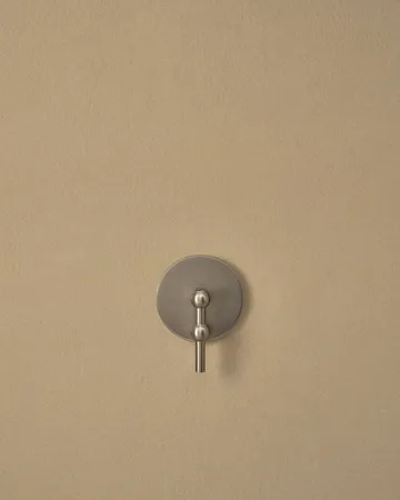 STOFF Nagel Kerzenhalter Wand - Gebürstetes Chrom - STOFF Nagel