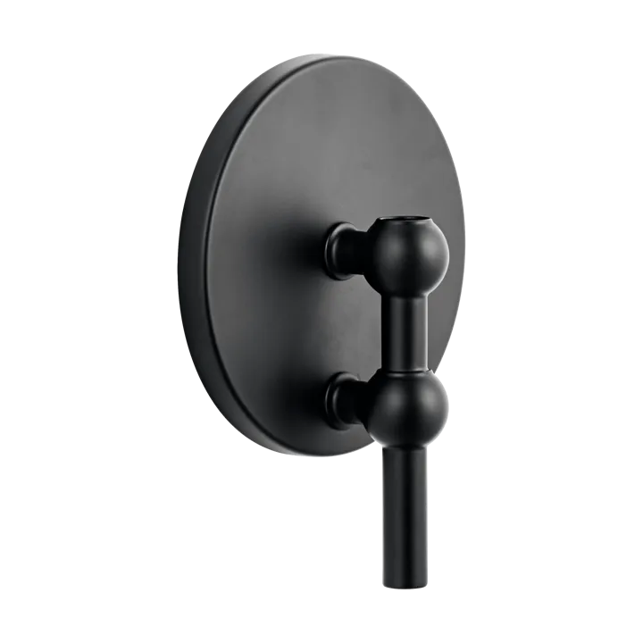 STOFF Nagel Kerzenhalter Wand - Mattschwarz - STOFF Nagel