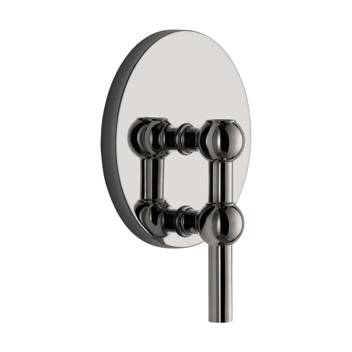 STOFF Nagel Kerzenhalter Wand - Schwarz chrom - STOFF Nagel