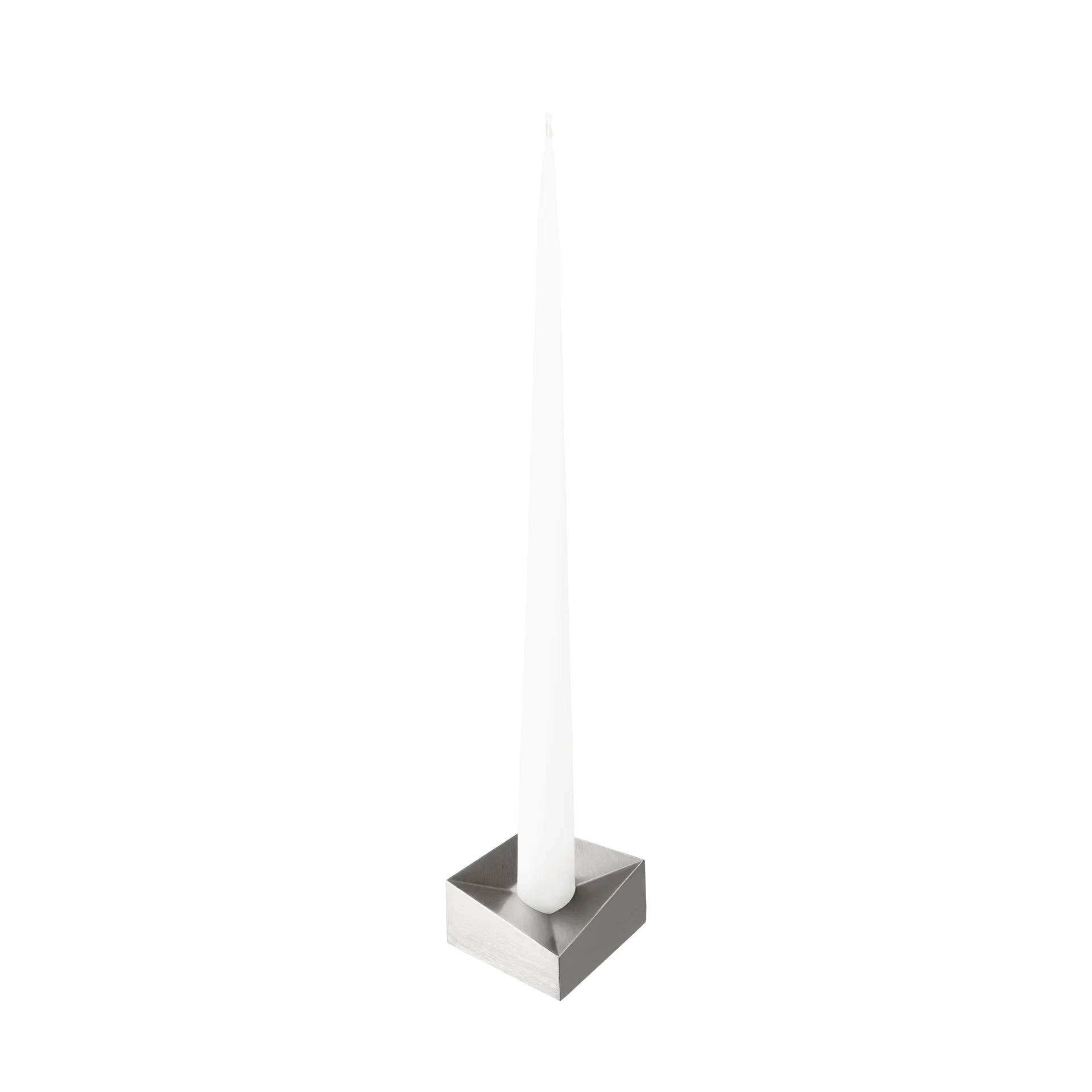 STOFF Nagel reflect Kerzenhalter large 3,2cm, Gebürstetes Chrom STOFF Nagel