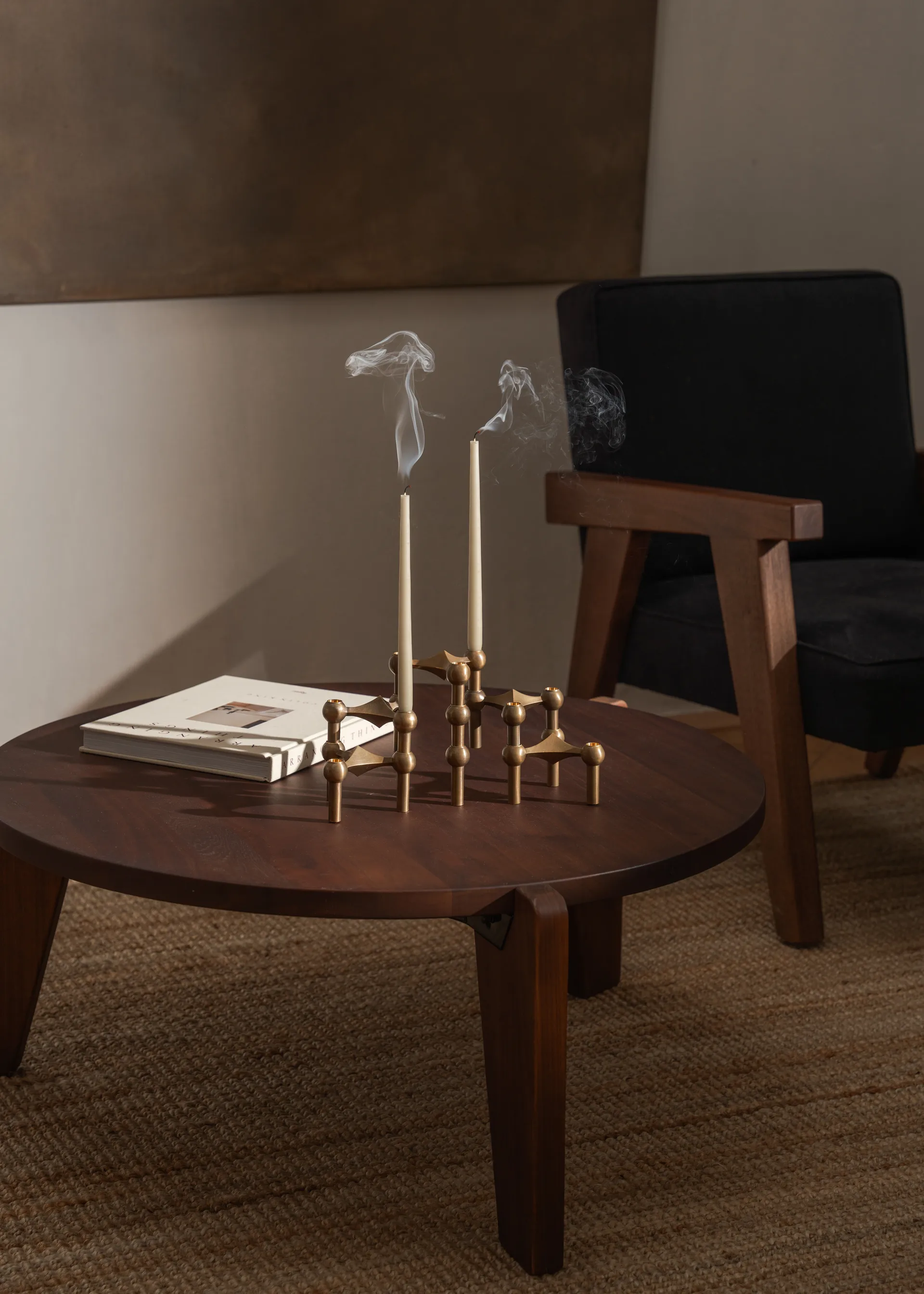 STOFF Antikkerzen by ester & erik large 4er-Pack, Off-white STOFF