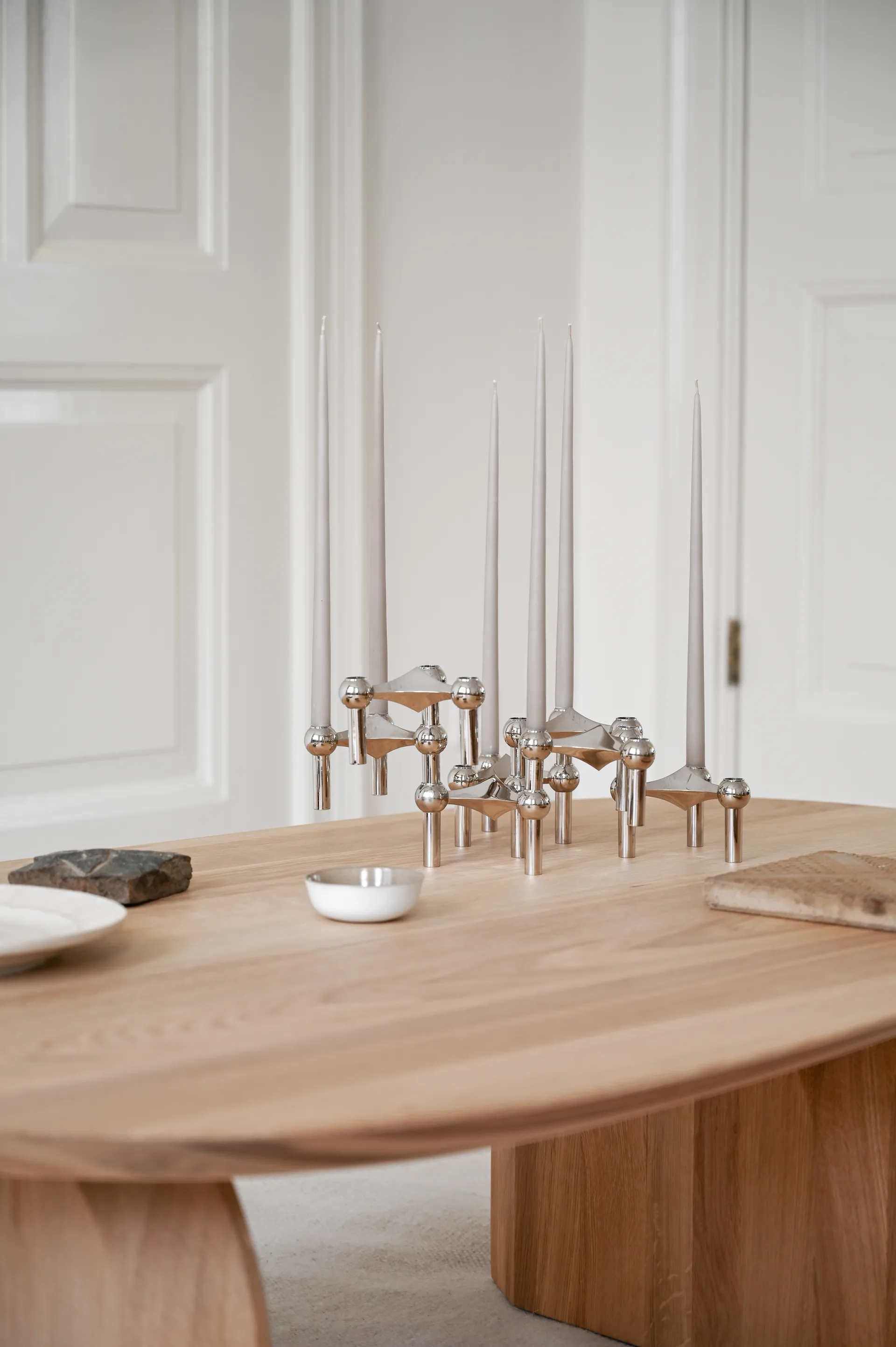 STOFF Antikkerzen by ester & erik large 4er-Pack, Sand STOFF