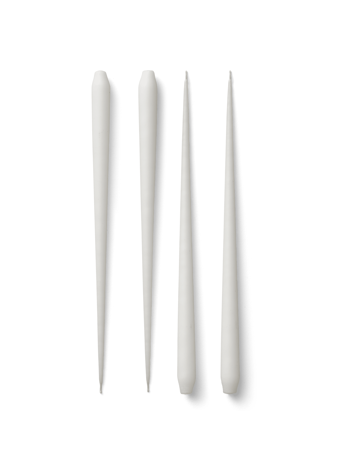 STOFF STOFF Antikkerzen by ester & erik large 4er-Pack White