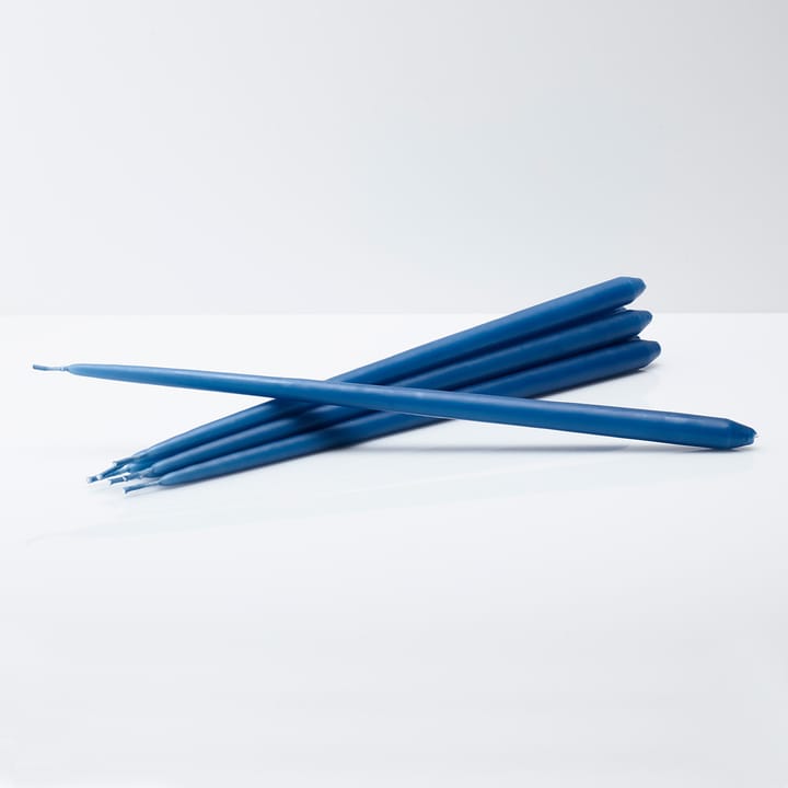 STOFF kegelförmige Kerzen von ester & erik 6er Pack - Blue - STOFF