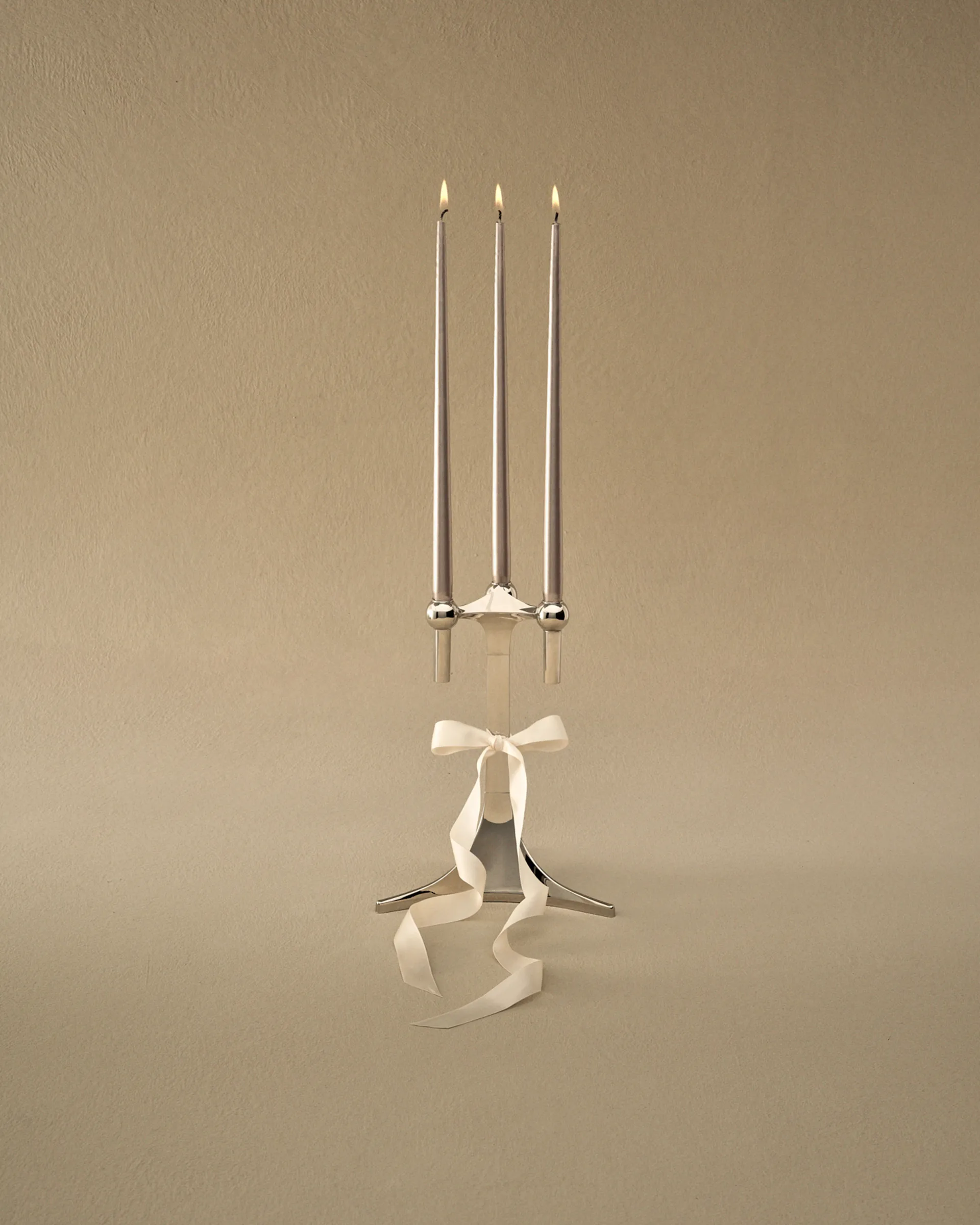 STOFF kegelförmige Kerzen von ester & erik 6er-Pack, Champagne STOFF