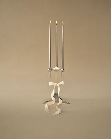 STOFF kegelförmige Kerzen von ester & erik 6er-Pack - Champagne - STOFF