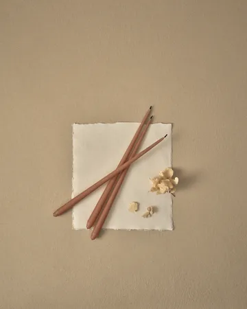 STOFF kegelförmige Kerzen von ester & erik 6er-Pack - Dusty rosa - STOFF