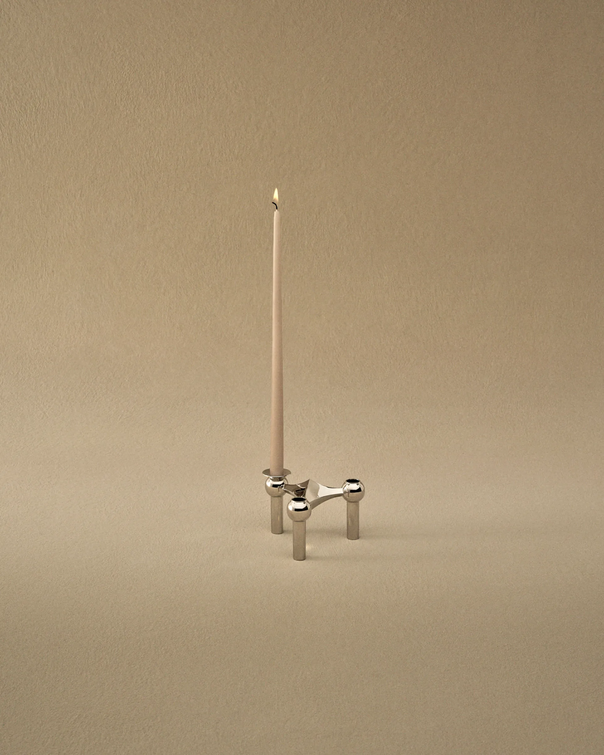 STOFF kegelförmige Kerzen von ester & erik 6er-Pack, Latte STOFF