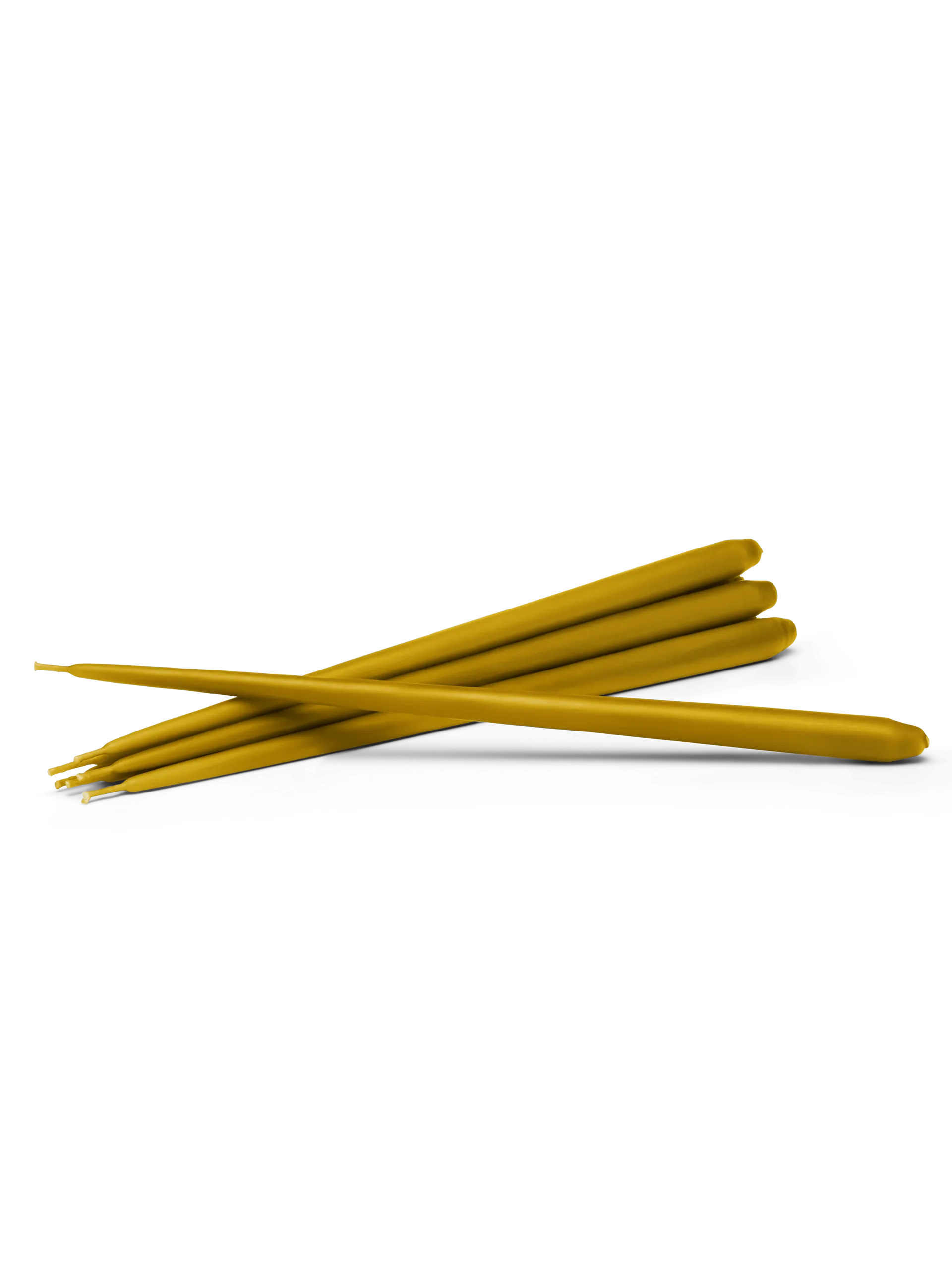 STOFF kegelförmige Kerzen von ester & erik 6er-Pack, Mustard STOFF