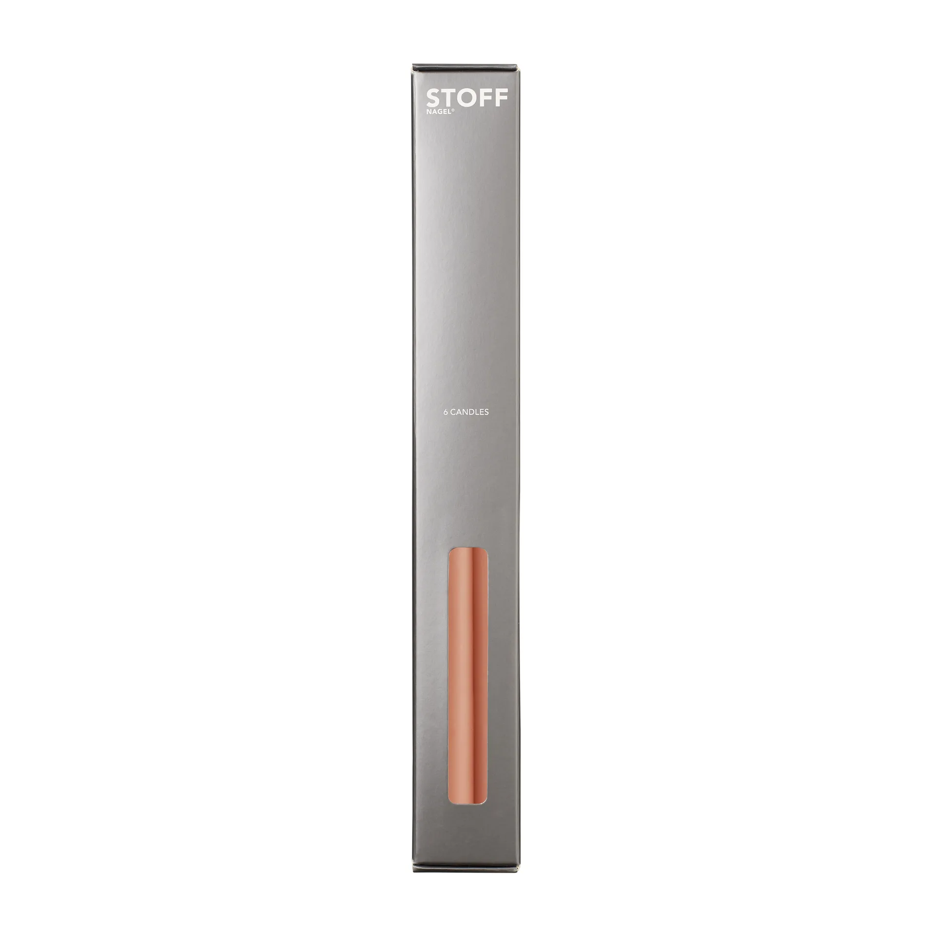 STOFF kegelförmige Kerzen von ester & erik 6er-Pack, Powder rose STOFF