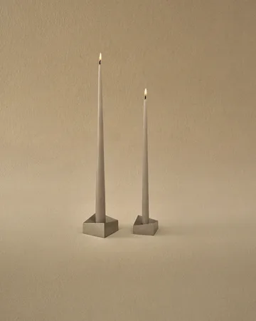 STOFF kegelförmige Kerzen von ester & erik 6er-Pack - Sand - STOFF