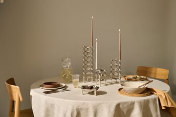 STOFF kegelförmige Kerzen von ester & erik 6er Pack - Soft brown - STOFF