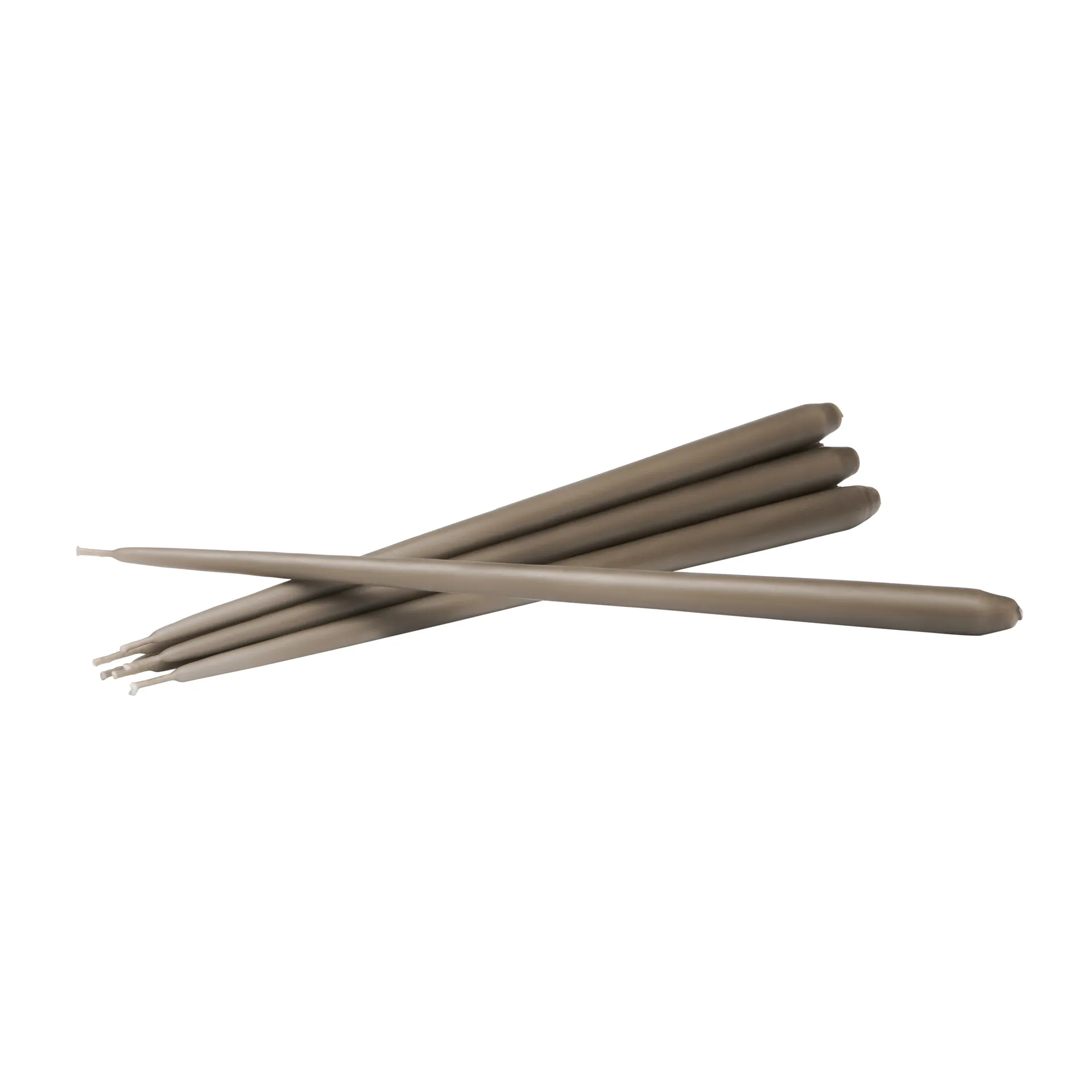 STOFF kegelförmige Kerzen von ester & erik 6er-Pack, Taupe STOFF