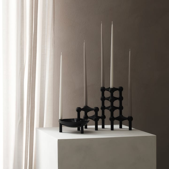 STOFF kegelförmige Kerzen von ester & erik 6er Pack - Warm grey - STOFF