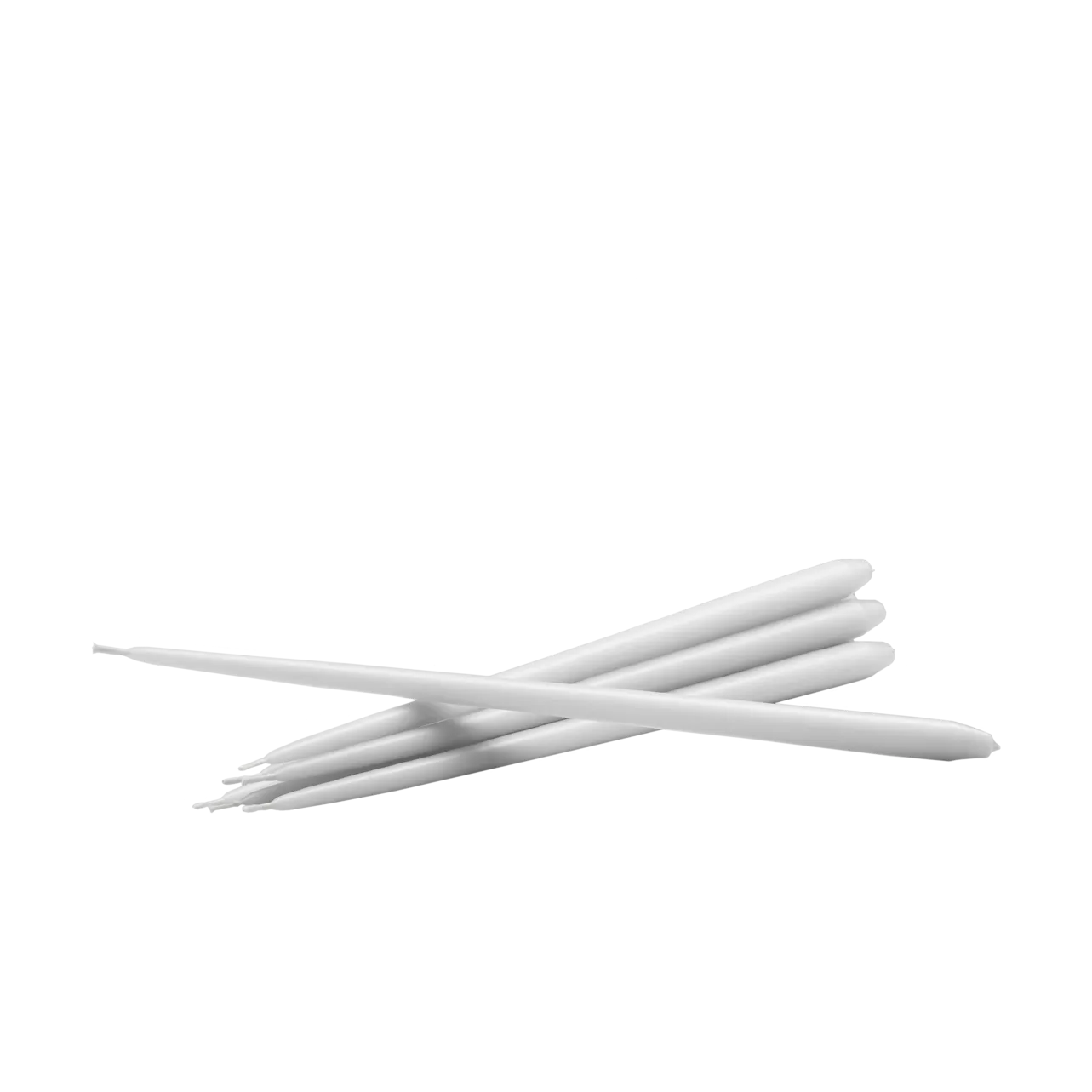 STOFF kegelförmige Kerzen von ester & erik 6er-Pack, White STOFF