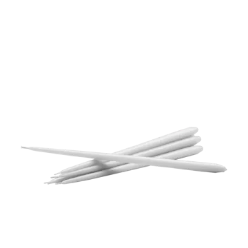 STOFF kegelförmige Kerzen von ester & erik 6er-Pack - White - STOFF