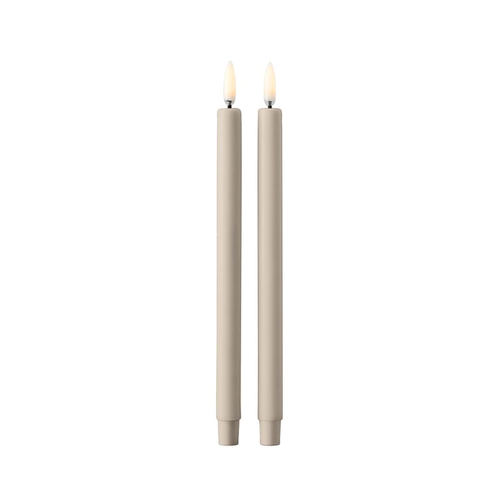 STOFF LED-Kerze by Uyuni Lighting 2er Pack - Sand - STOFF