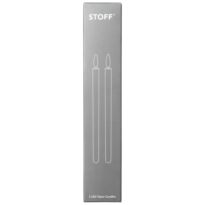 STOFF LED-Kerze by Uyuni Lighting 2er Pack - Weiß - STOFF