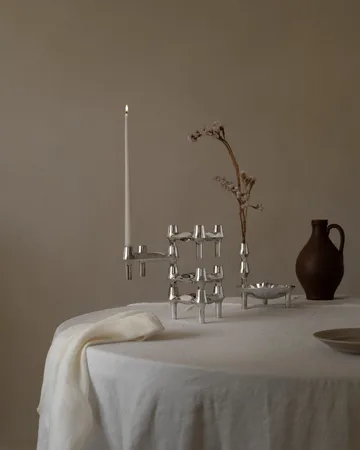STOFF Nagel BMF Kerzenhalter 3er Pack - Chrom - STOFF
