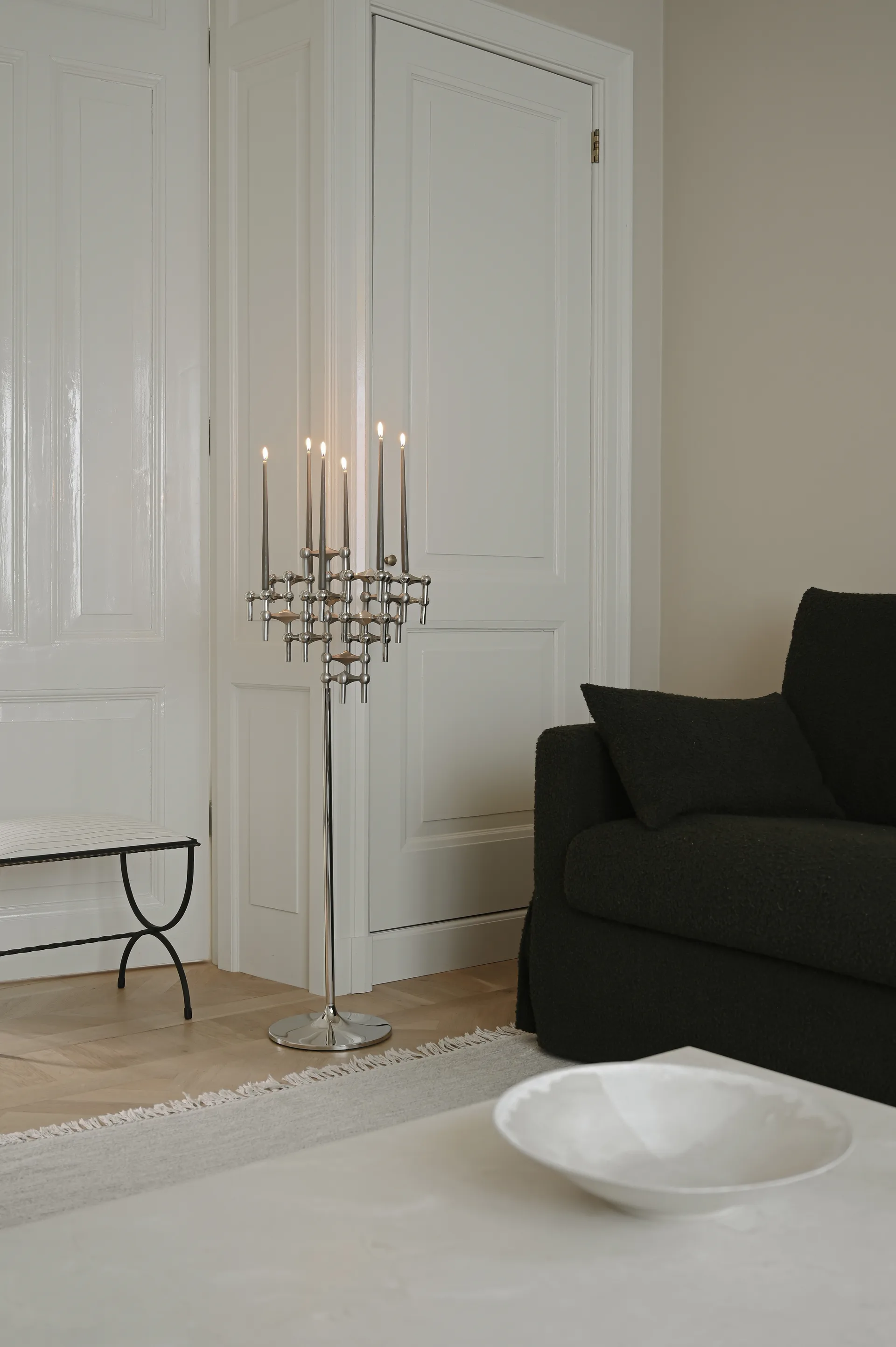 STOFF Nagel Bodenstativ 70cm, Chrome STOFF