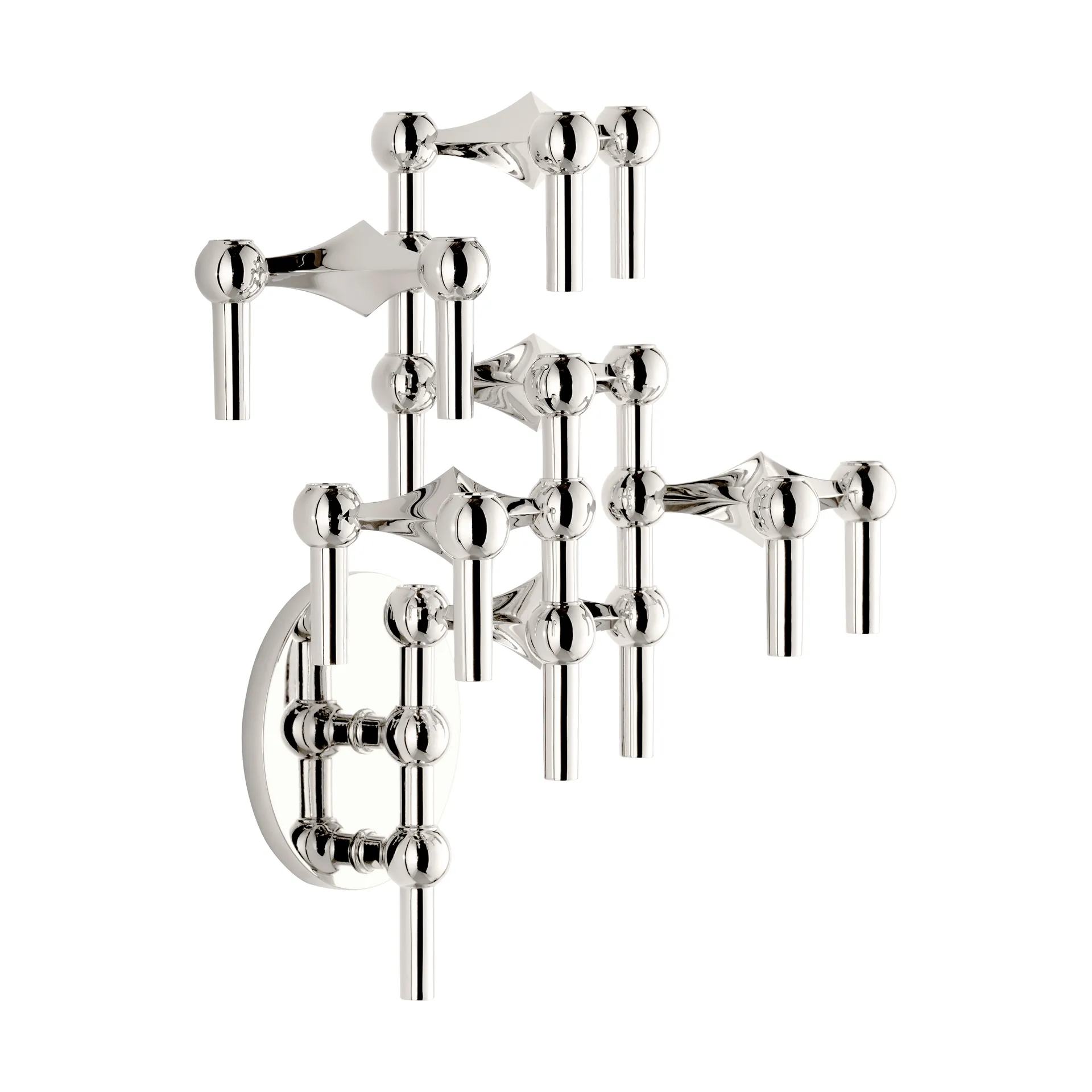 STOFF Nagel Kerzenhalter Wand, Chrome STOFF