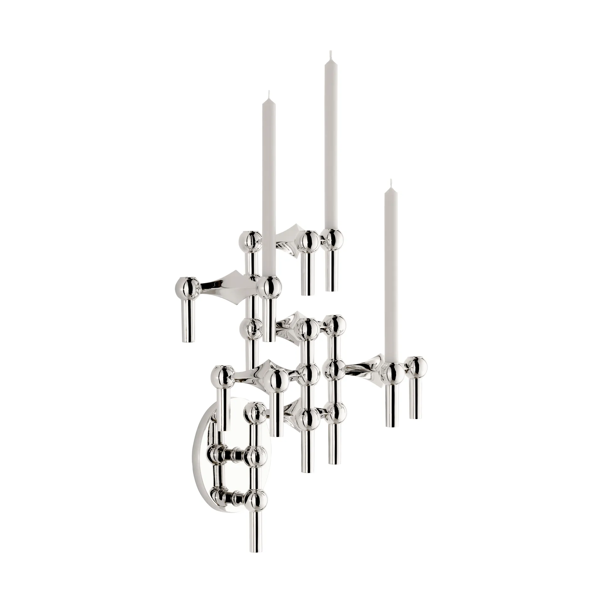 STOFF Nagel Kerzenhalter Wand, Chrome STOFF