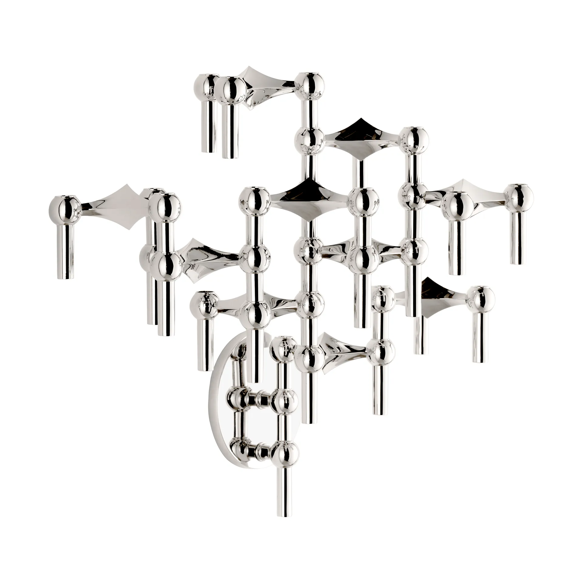 STOFF Nagel Kerzenhalter Wand, Chrome STOFF