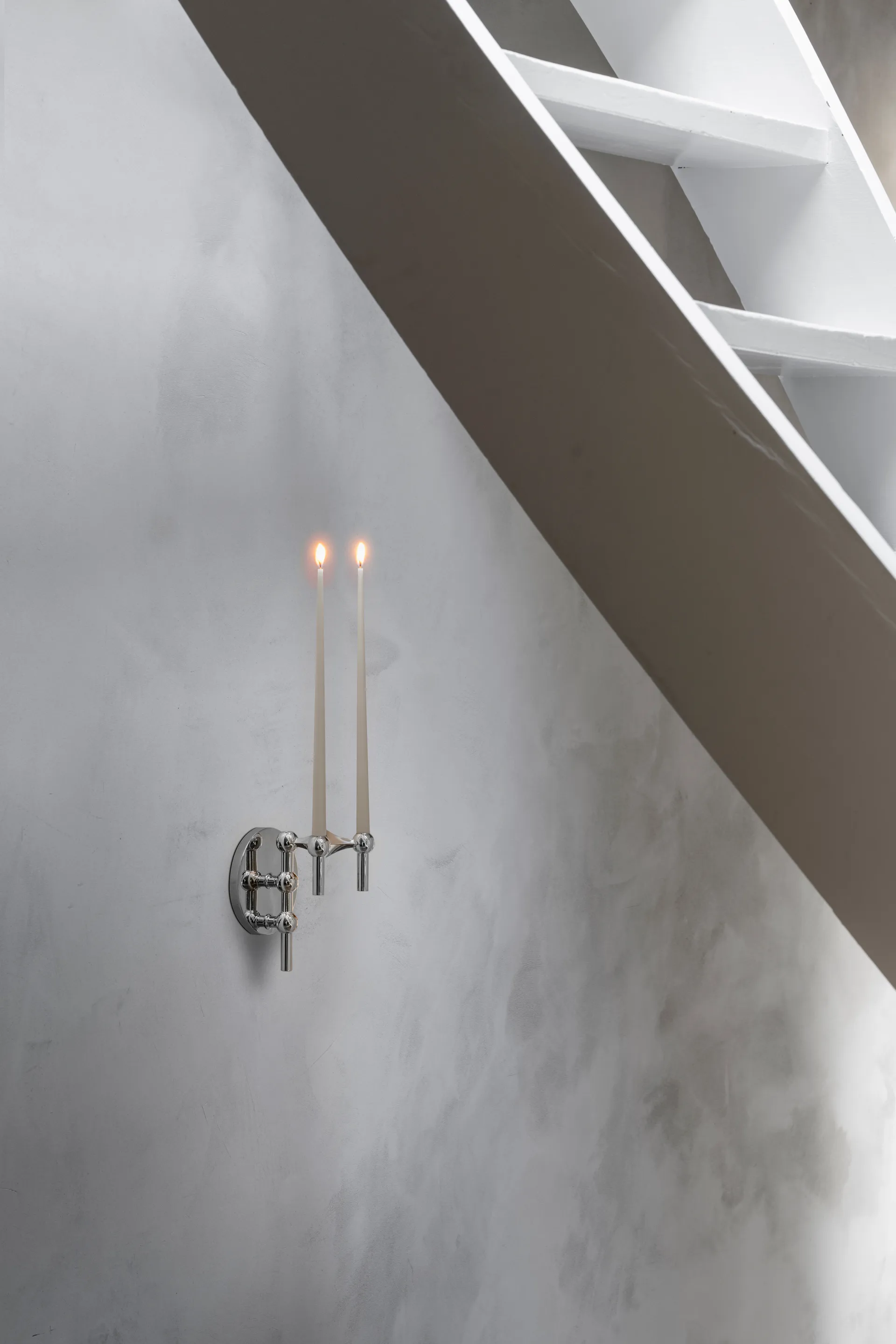 STOFF Nagel Kerzenhalter Wand, Chrome STOFF