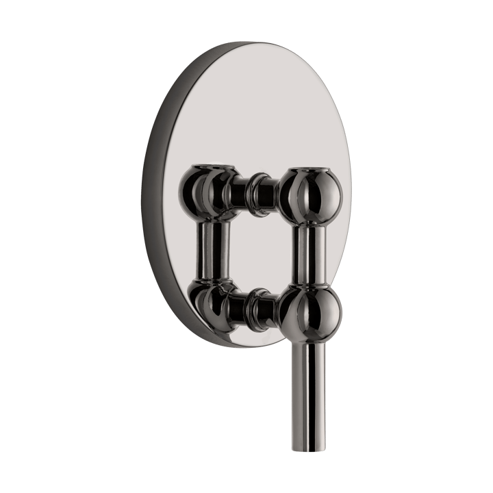 STOFF Nagel Kerzenhalter Wand - Schwarz chrom - STOFF