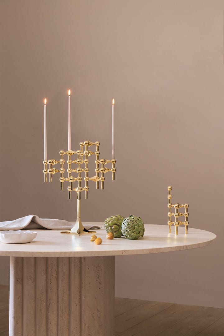 STOFF Nagel Kerzenständer, Messing STOFF